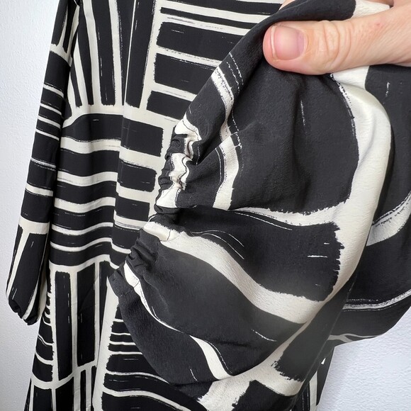 ELOQUII PUFF SLEEVE EASY TEE DRESS black and cream NWT SIZE 26 - Picture 7 of 12